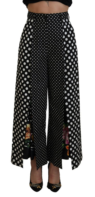 Dolce & Gabbana Multicolor Polka Dots High Waist  Pants