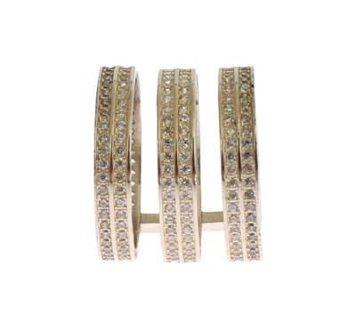 NIALAYA AUTHENTIC CLEAR CZ 925 STERLING SILVER RING