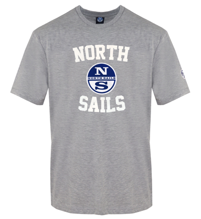 North Sails Cotton Men's T-shirt In Grey