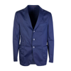 PAL ZILERI LIGHT BLUE TWO-BUTTON COTTON JACKET