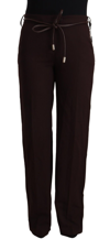 Patrizia Pepe Black High Waist Straight Formal Pants In Black