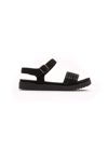 Peche Originel Péché Originel Black Textile Women Women's Sandal In Black