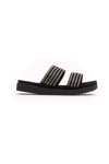 Peche Originel Péché Originel Silver Textile Women Women's Sandal In Silver
