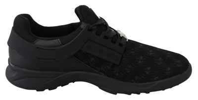 Plein Sport Black Polyester Runner Beth Trainers