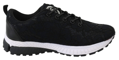 Plein Sport Black Polyester Runner Umi Sneakers