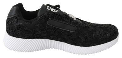 Plein Sport Black Polyester Runner Joice Trainers