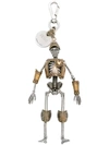 ALEXANDER MCQUEEN SKELETON KEYRING,482417J160Z12122690