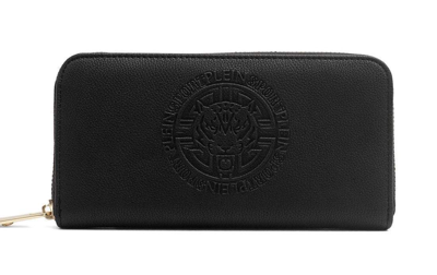 Plein Sport Nero Polyester Wallet In Black