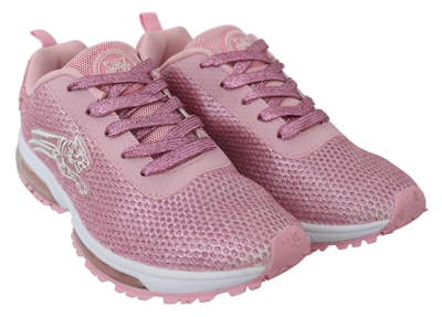 Plein Sport Pink Blush Polyester Gretel Sneakers In Powder Pink