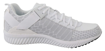 Plein Sport White Polyester Adrian Sneakers
