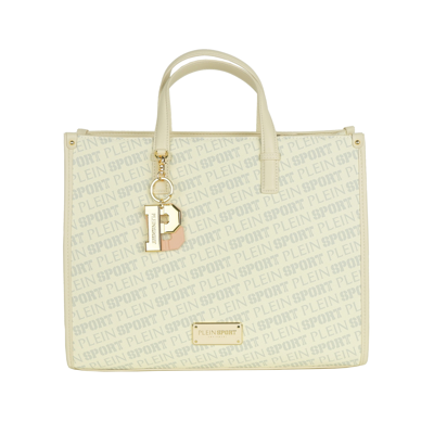 Plein Sport Polyamide Shoulder Women's Bag In White