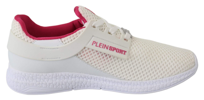 Plein Sport White Polyester Runner Becky Sneakers