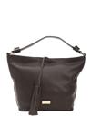 Pompei Donatella Brown Leather Shoulder Bag In Brown