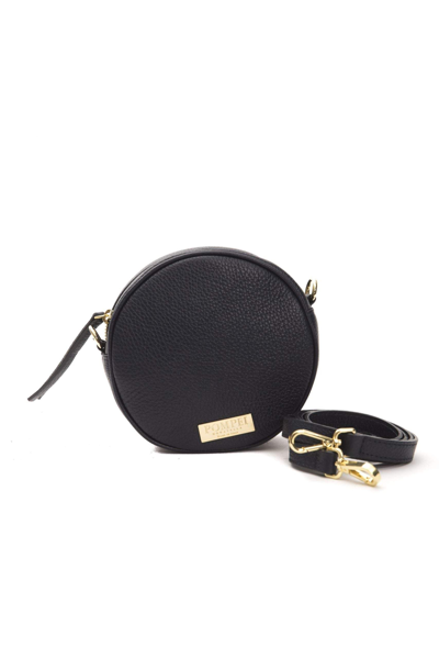 Pompei Donatella Gray Leather Crossbody Bag