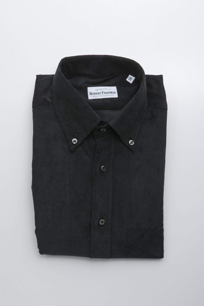 Robert Friedman Black Cotton Shirt