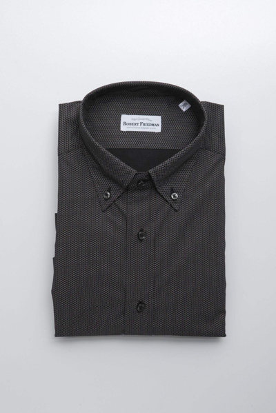 Robert Friedman Black Cotton Shirt