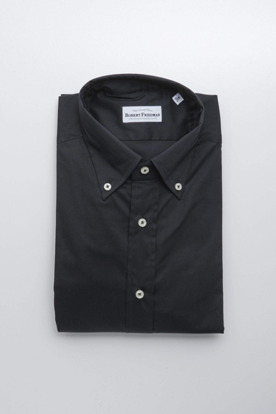 Robert Friedman Black Cotton Shirt