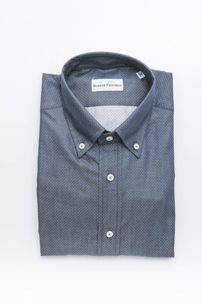 Robert Friedman Blue Cotton Shirt