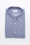 Robert Friedman Blue Cotton Shirt In Blue