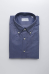 Robert Friedman Blue Cotton Shirt In Blue