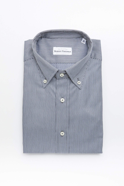 Robert Friedman Blue Cotton Shirt