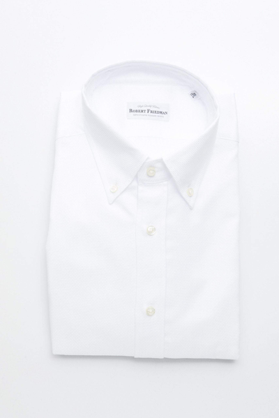 Robert Friedman White Cotton Shirt