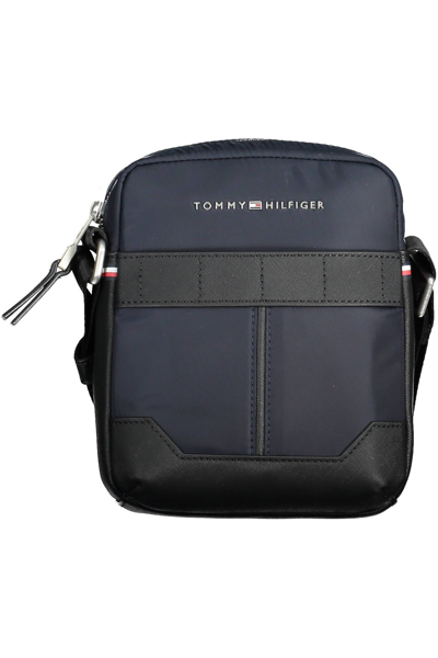 Tommy Hilfiger Embossed-logo Messenger Bag In Blue