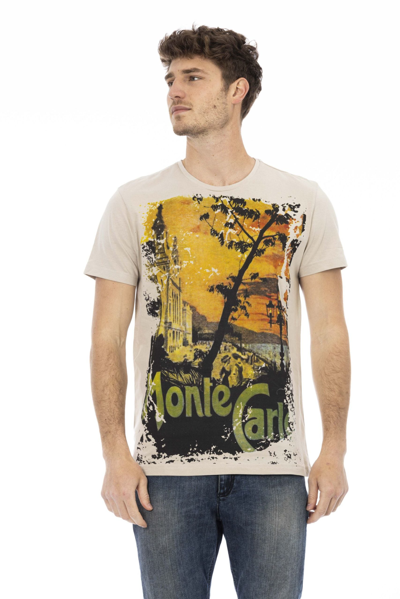 Trussardi Action Beige Cotton T-shirt In Multi