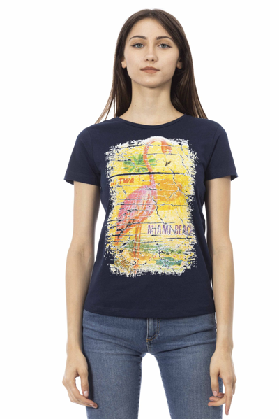 Trussardi Action Cotton Tops & Women's T-shirt In Blue