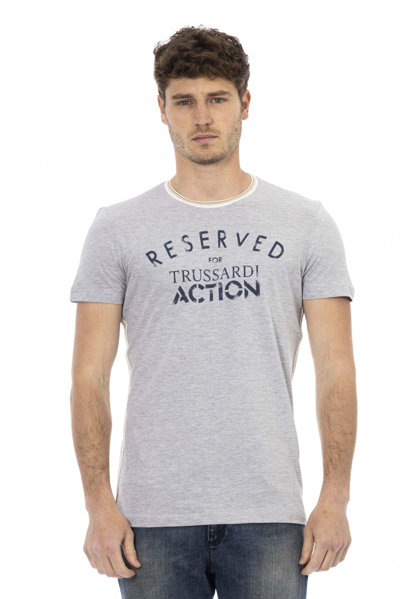 Trussardi Action Grey Cotton T-shirt