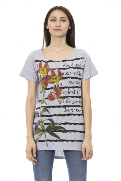 Trussardi Action Cotton Tops & Women's T-shirt In Grey