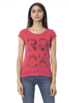 TRUSSARDI ACTION PINK COTTON TOPS & T-SHIRT