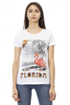 Trussardi Action Cotton Tops & Women's T-shirt In White