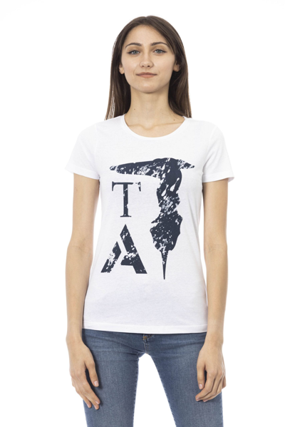 Trussardi Action Cotton Tops & Women's T-shirt In White