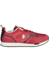 U.S. POLO ASSN RED POLYESTER SNEAKER