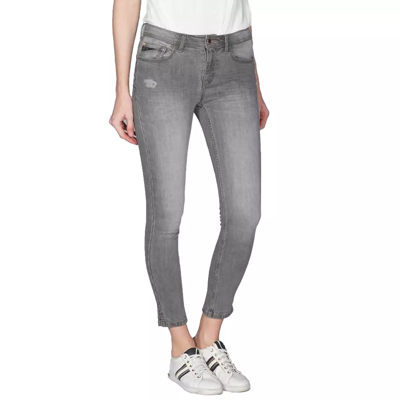 Yes Zee Grey Cotton Jeans & Trouser