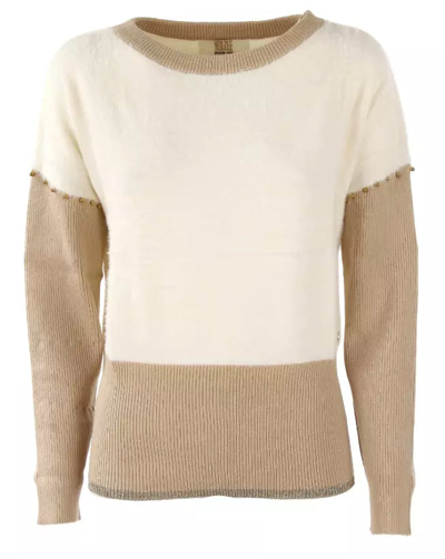 Yes Zee White Polyamide Sweater