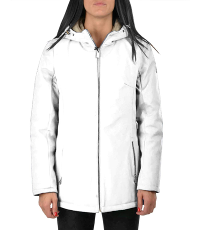 Yes Zee Polyester Jackets & Women's Coat In White