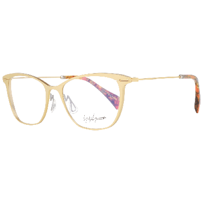 YOHJI YAMAMOTO GOLD OPTICAL FRAMES