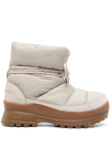 STELLA MCCARTNEY NEUTRAL TRACE PADDED ANKLE BOOTS