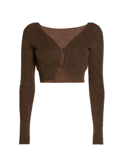 Jacquemus Le Cardigan Alzou 开衫 In Brown