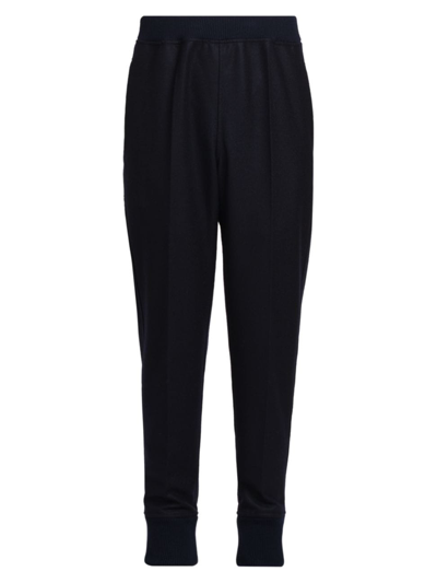 Jil Sander Wool Jogging Trousers In Midnight