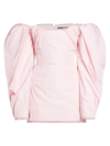 Jacquemus La Robe Taffetas Draped Mini Dress In Light Pink