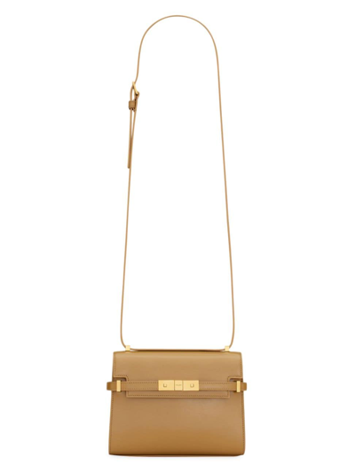 Saint Laurent Mini Manhattan Crossbody Bag In Praline