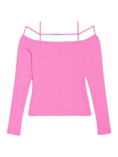 Jacquemus Women's Cotton-blend Le T-shirt Sierra In Pink