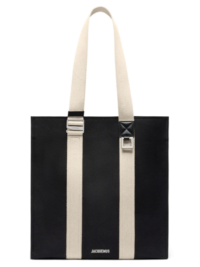 Jacquemus Le Cabas Cuerda棉质托特包 In Black