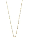 ARGENTO VIVO STERLING SILVER BEADED NECKLACE