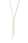 Argento Vivo Cubic Zirconia Double Y Necklace In Gold