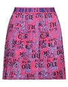 Versace Jeans Couture Woman Mini Skirt Fuchsia Size 2 Polyester In Pink