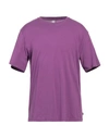 Aspesi Man T-shirt Mauve Size Xxl Cotton In Purple